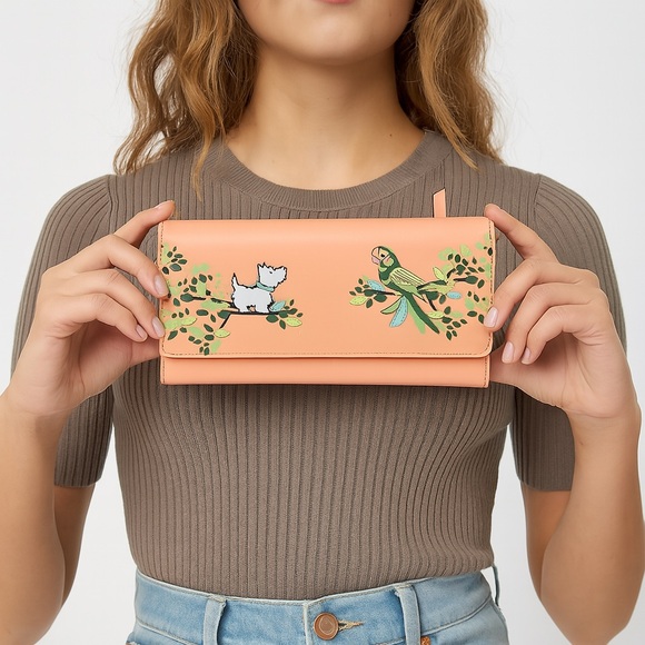RADLEY LONDON Handbags - Radley London Coral Wallet with Scottie Dog and Parrot Bird